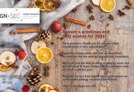 Season’s greetings from the Global Network of Regional Sustainable Energy Centres!