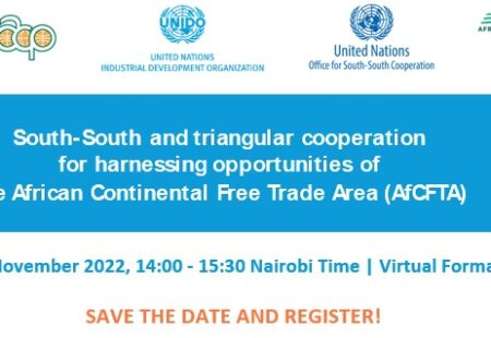 GN-SEC presented as case study in the side event: “South-South and triangular cooperation for harnessing opportunities of the African Continental Free Trade Area (AfCFTA)”, 23 November 2022