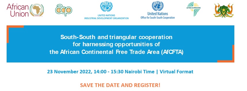 GN-SEC presented as case study in the side event: “South-South and triangular cooperation for harnessing opportunities of the African Continental Free Trade Area (AfCFTA)”, 23 November 2022